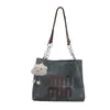 Bolsa de mano retro estilo coreano al por mayor de fábrica, personalizada, para debajo del brazo, para mujer, con letras, moda casual, bolso de mano de alto valor