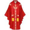Atuendo de oración sacerdotal y monástico, disfraz de cosplay, túnica larga medieval europea y americana, capa estampada, disfraz holgado, en stock