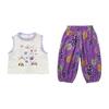 Traje de Verano para Niñas 2025 Nuevo Estilo Estilo Infantil Pantalones Anti-Mosquitos Chaleco Conjunto de Dos Piezas Ropa Delgada de Verano para Bebés