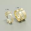 Popular Transfronterizo Cuerpo Desnudo Oro Plata Árbol de Fuego Anillo Unisex Abierto Ajustable Exquisito Plateado