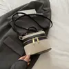 2025 Nova Combinação de Cores Novo Estilo Fashion Splicing Grande Capacidade Tipo Caixa Fashionável Uma Alça Transversal de Ombro de Mão Bolsa Caixa