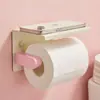Portarrollos de Papel Higiénico para Baño Estilo Melocotón Leche, Dispensador de Pañuelos Montado en Pared, Dispensador de Papel Higiénico, Estante Organizador para Cajas de Pañuelos