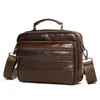 Bolsa de Ombro Masculina Versátil para Uso Diário e Viagem Transfronteiriça Bolsa Transversal de Couro de Vaca Bolsa de Ombro de Couro