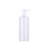 Botella de Loción de Cruce de Frontera 250ml Plástico Pet Hombro Plano Presión Botella de Champú 300ml Marrón Botella de Cuidado