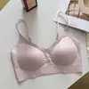 2026 Novo Estilo Camisola Sem Costura com Decote em V e Bojos Fixos, Sem Aro, Confortável e Versátil Regata Hot Girl 8168