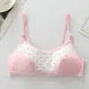 Ropa interior para niñas en período de desarrollo, Camisetas pequeñas para niñas mayores, Sujetadores de algodón para estudiantes de primaria y secundaria de 10 a 13 años, Sujetadores transfronterizos para niñas jóvenes