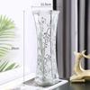 Vaso Grande Espessado Vidro Transparente Enfeites para Sala de Estar Plantas Hidropônicas Bambu Rico Lírio Flor Seca Vaso de Cerâmica