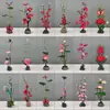 Decoración de Plato de Sashimi, Guarnición de Plato Frío para Catering de Hotel, Decoraciones de Flores y Hierbas de Plástico para Platos, Adornos Pequeños, Flor de Ciruelo de Invierno
