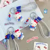 Llavero original de HelloKitty con animación Flip TV, práctico llavero de gato con cuentas de dibujos animados