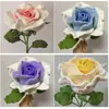 Paquete de Material de Tejido Rosa Tailandés Ramo Tejido Terminado Hecho a Mano Decoración de Flores Ramo para el Día de la Diosa Regalo