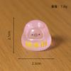 Micro-Paisaje Huevo Daruma Luminoso Hogar Escritorio Luminoso Pequeños Adornos Coche Coche Control Central Animal Resina Pequeños Adornos