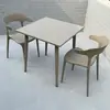 Mesa de Balcón para Exteriores, Mesa Redonda Pequeña de Acero al Carbono Resistente al Sol y la Lluvia para Patio Exterior, Jardín, Tienda de Té con Leche, Uso en Exteriores
