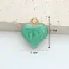 Fabricante de Accesorios de Joyería en Forma de Corazón, Venta al por Mayor de Joyería DIY Hecha a Mano de Aleación, Accesorios de Joyería DIY con Goteo de Aceite Transfronterizo