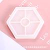 Molde para Posavasos de Resina de Cristal DIY con Ranura Hexagonal Almohadilla Aislante Térmico Base para Borde de Mesa Venta al por Mayor en Stock