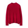 Otoño e Invierno Nueva Camiseta Básica de Cuello Medio Retorcida para Mujer Estilo Coreano Jersey Suéter Cálido Suéter 100% Cachemira Pura para Mujer