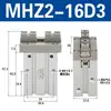 Cilindro de Dedos Hfz/Mhzl2/Mhz2-6-10-16-20-25-32D Pinza Paralela Neumática