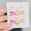 Gafas de Colores Conejo Miffy Pinza Cruzada Pasador para el Cabello Infantil Versátil Flequillo Ins Pinza de Pico de Pato Accesorio para el Cabello Nuevo Venta al por Mayor