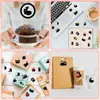 500 Hojas/Rollo Cinta Transfronteriza Punto Caliente Gato Negro Pequeño Dibujo Animado Material para Libreta Pegatinas Decorativas para Sobres