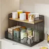 Prateleira de Armazenamento para Lanches, Armário de Armazenamento em Camadas para Desktop, Suporte de Exibição para Copos de Água na Sala de Estar, Prateleira de Armazenamento de Chá Doméstica, Aparador