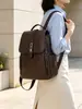 Mochila de mujer con estampado vintage nuevo, de alta gama, con tapa abatible y hebilla de cierre, adecuada para ir al trabajo y viajar, versátil mochila escolar de gran capacidad