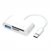 Leitor de cartão multifuncional USB+Type-C para cartões de memória TF, cartões SD, câmeras, computadores, leitor de cartão OTG de alta velocidade para celular Android