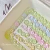 [Trébol de Cuatro Hojas] Soporte de Vidrio para Trébol con Cuentas Hecho a Mano DIY Colgante Colgante Pulsera Accesorios de Joyería Material