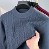 Comercio exterior dropshipping transfronterizo otoño e invierno 2026 suéter grueso de punto con cuello redondo ajuste casual holgado popular versátil tejido para hombre