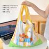 Bolsa de Compras Linda Estilo Ins, de Aspecto Sofisticado, de Gran Capacidad para Supermercado, Compras de Abarrotes, Bolsa Ecológica, Bolso de Mano Plegable