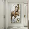Pintura en lienzo de caballo moderno, mural, póster, arte de pared, dormitorio, sala de estar, pintura decorativa moderna