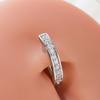 Unha de Umbigo Personalizada Simples e Fashion com Zircônia Rai Diamond Cravejada Fivela de Umbigo de Luxo Leve Europeia e Americana Unha de Umbigo Elegante Versátil