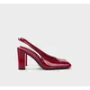 Couro Vazio Estilo Traseiro Dedo Elegante Feminino Grosso Para Comutar Sandálias de Dedo Mary Jane Salto Alto Simples Couro Genuíno Doce