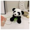 Lindo muñeco de panda tesoro nacional bolso de hombro femenino máquina de garra regalo bolsa de panda al por mayor bolso cruzado de felpa de dibujos animados