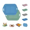 Caixa Organizadora Dobrável Multifuncional de Silicone Magnético, Tapete Isolante, Tábua de Corte Dobrável para Exterior, Caçarola Espessa, Tapete de Mesa Resistente ao Calor