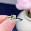 Anillo Popular de Turmalina de Colores Brasileños Naturales Plata S925 Joyería para Mujer Principal 5*6 Venta Caliente Envío Directo Transfronterizo