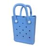 Bolsa de Furos para Férias na Praia de EVA Versátil para o Dia a Dia Bolsa de Mão Loja de Shopping Bolsa para Guardar Celular na Loja de Shopping Bolsa de Praia DIY