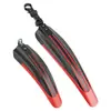 Juego de guardabarros delantero y trasero para bicicleta, adecuado para bicicletas de montaña y de carretera, guardabarros universal, diseño bicolor, deflector de agua colorido