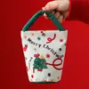 Navidad Nuevo Creativo Bolsita de Terciopelo de Manzana Portátil Bolsa de Regalo de Navidad Caja de Regalo de Manzana Nochebuena Regalos de Navidad