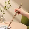 Palillos de Madera de Ala de Pollo, Palillos de Madera Maciza Perla de Dragón, Sin Pintura, Sin Cera, Antideslizantes, Palillos de Madera Cruda, Vajilla de Madera para el Hogar al por Mayor