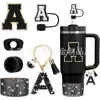 Accesorios Decorativos Stanley Correa de Mano de Cuerda Trenzada Estuche para Labial Llavero Duende Briqueta Funda de Silicona Antideslizante para Taza