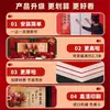 Decoración de Mesa para Banquete de Compromiso Estilo Chino Nuevo Rojo y Dorado en Tablero Kt, Flores Artificiales Sencillas y de Alta Gama, Juego Completo para Decoración de Hotel con Sentido de Ceremonia