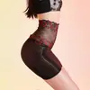 Saia Curta Preta Sedutora de Seda Sexy Hugging Body de Óleo de Cavalo com Renda Cintura Alta Sem Costura Ultra Fina Transparente