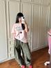 Camiseta de Manga Corta con Estampado de Patrón Neutro Hecha en Europa Ropa Top para Niñas Camiseta de Algodón de Manga Corta para Mujer Ropa de Verano para Parejas
