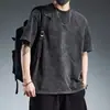 Camiseta de manga corta versátil de peso pesado, corte holgado y moderno para hombre, nuevo estilo verano 2026, top tipo camiseta lavado, ropa moderna para hombre