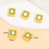 Colgante de Esmalte Chapado en Oro de Aleación Estilo Chino Mahjong León Cuentas Espaciadoras Colgante Accesorios de Cuentas para Pulsera Collar DIY Hecho a Mano