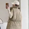 Colete Acolchoado de Algodão Grosso para Mulheres, Estilo Curto, Peça de Roupa Externa, Nova Versão Coreana Outono e Inverno 2026, Jaqueta Colete Solta e Versátil para Mulheres