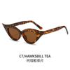 Gafas de Sol Ojo de Gato Nuevas Europeas y Americanas Gafas Personalizadas Transfronterizas Celebridad de Internet Trendy Hip-hop Modelo Afilado Gafas de Sol Pasarela para Mujer