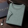 Primeira linha de roupas gola redonda manga curta cashmere suéter masculino outono e inverno solto pulôver casual plus size suéter manga curta malha manga curta
