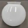 Abajur de Vidro Esférico Leitoso Branco Fosco Redondo Tampa de Concha de Porta Única Luminária de Mesa Lustre de Teto DIY Chuangmai Taibo