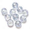 Cuentas Sueltas de Cristal de 96 Caras con Agujero Grande 12-16mm Cuentas Tierra Bolas de Vidrio Electrochapado Materiales para Joyería DIY