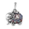 Colgante Rey Ciervo Dorado Plata Pura Retro Viejo Elefante Auspicioso Yuanbao Anillo Ajustable Set de Colgante para Mujer
